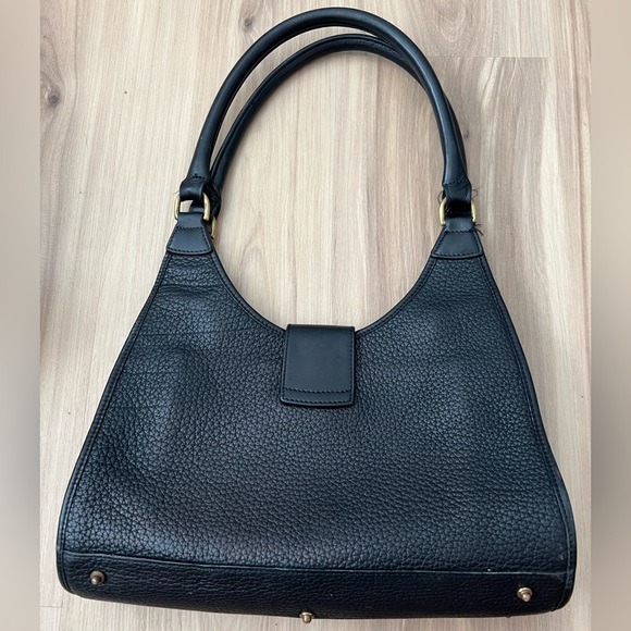 Dooney & Bourke Black Purse Shoulder Bag Pebbled Leather - Picture 3 of 5